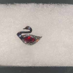 Swarovski Swan Pin